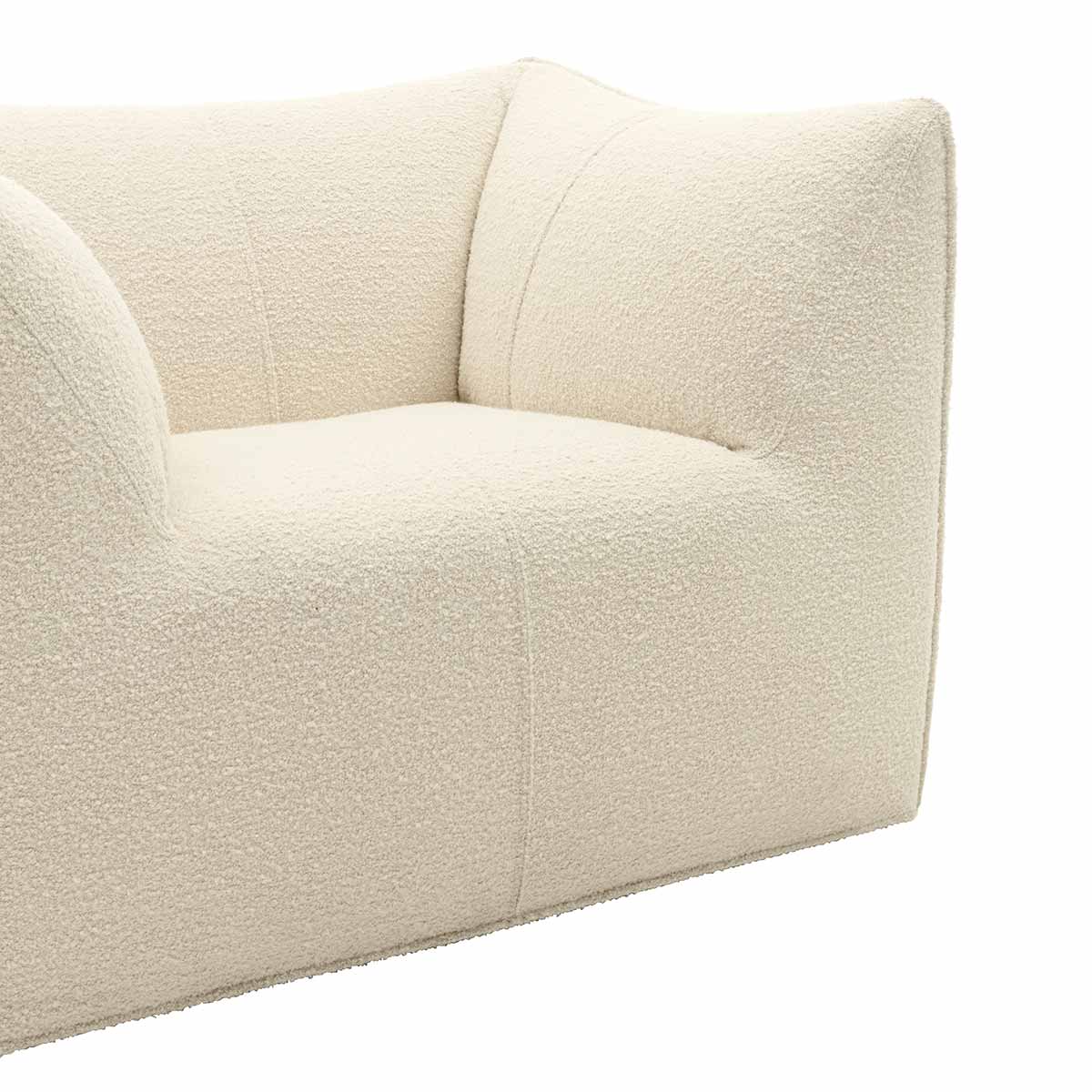 Le Bambole Armchair | Ecru Bormio Fabric Upholstery