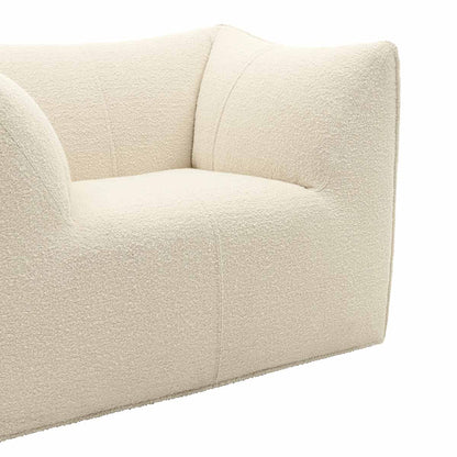 Le Bambole Armchair | Ecru Bormio Fabric Upholstery