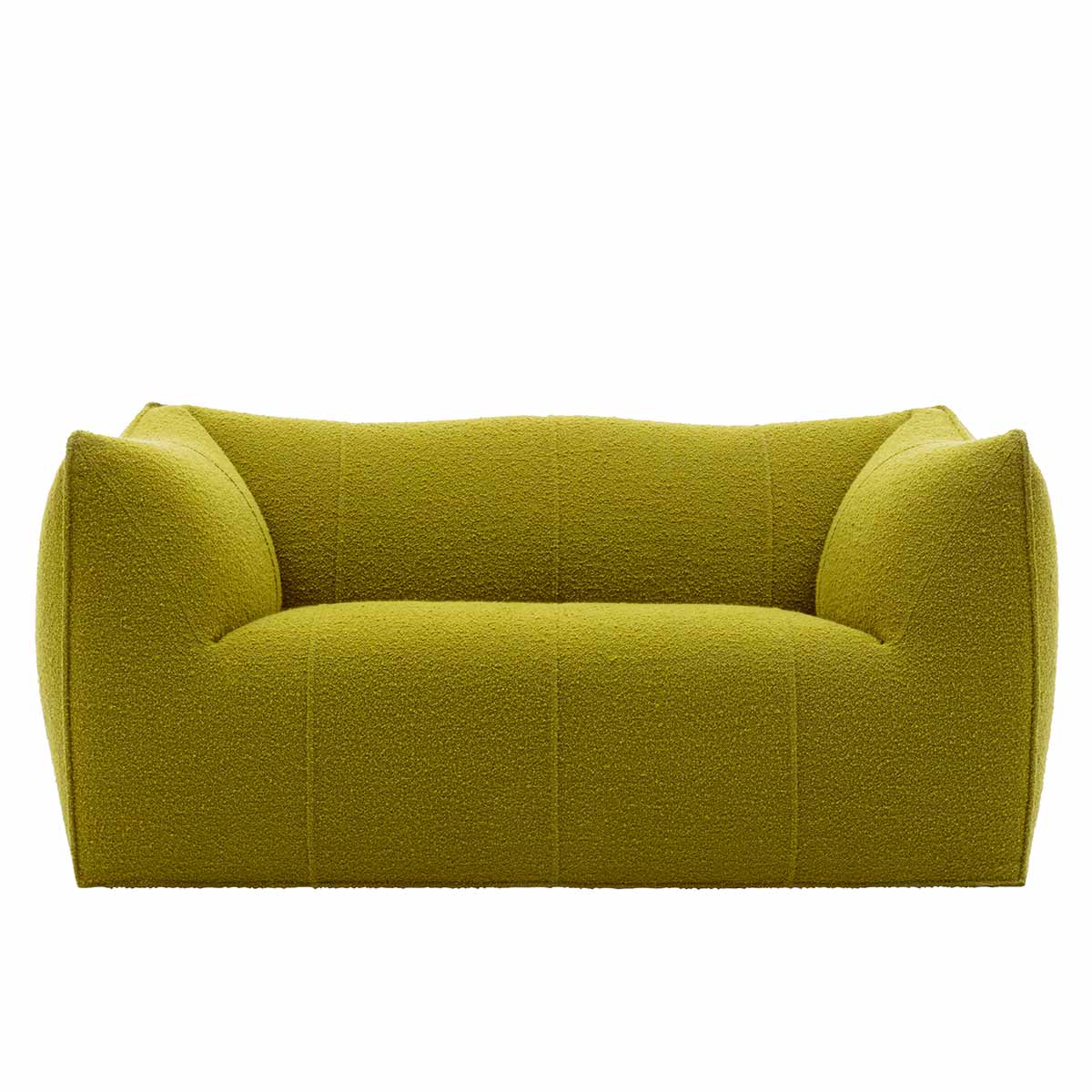 Le Bambole 2 Seat Sofa | Black Green Bellano Fabric Upholstery