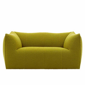Le Bambole 2 Seat Sofa | Black Green Bellano Fabric Upholstery