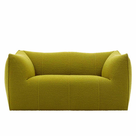 Le Bambole 2 Seat Sofa | Black Green Bellano Fabric Upholstery