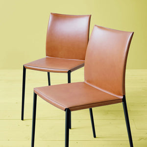 Lia Dining Chair | Cognac Cowhide