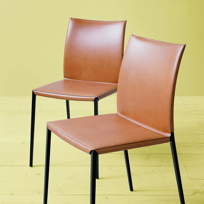 Lia Dining Chair | Cognac Cowhide