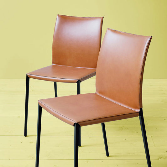 Lia Dining Chair | Cognac Cowhide