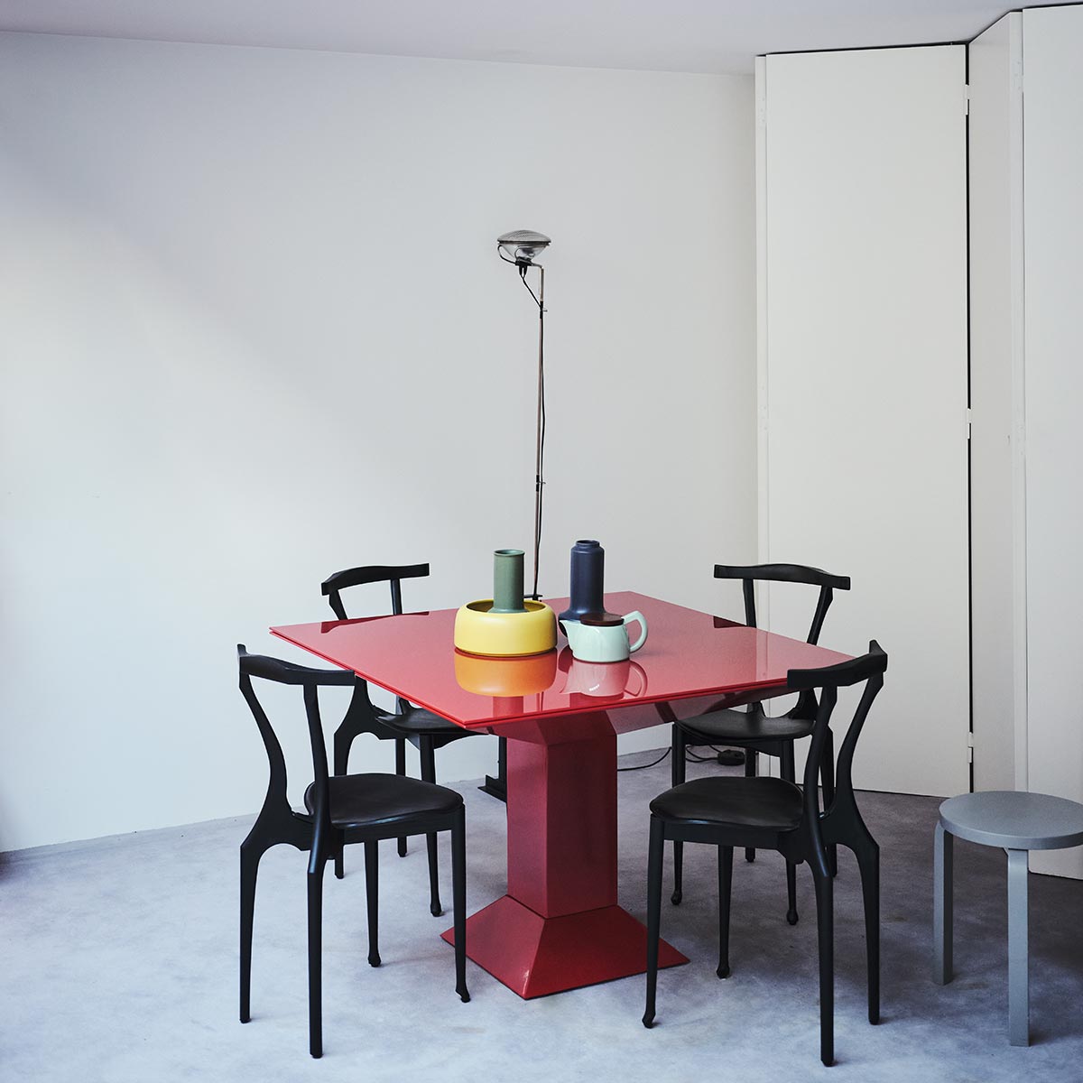 Gaulinetta Chair | Black Hide Seat