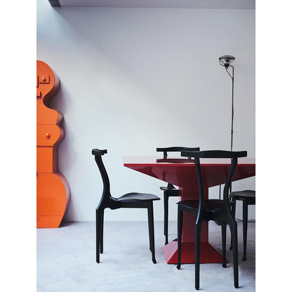 Gaulinetta Chair | Black Hide Seat