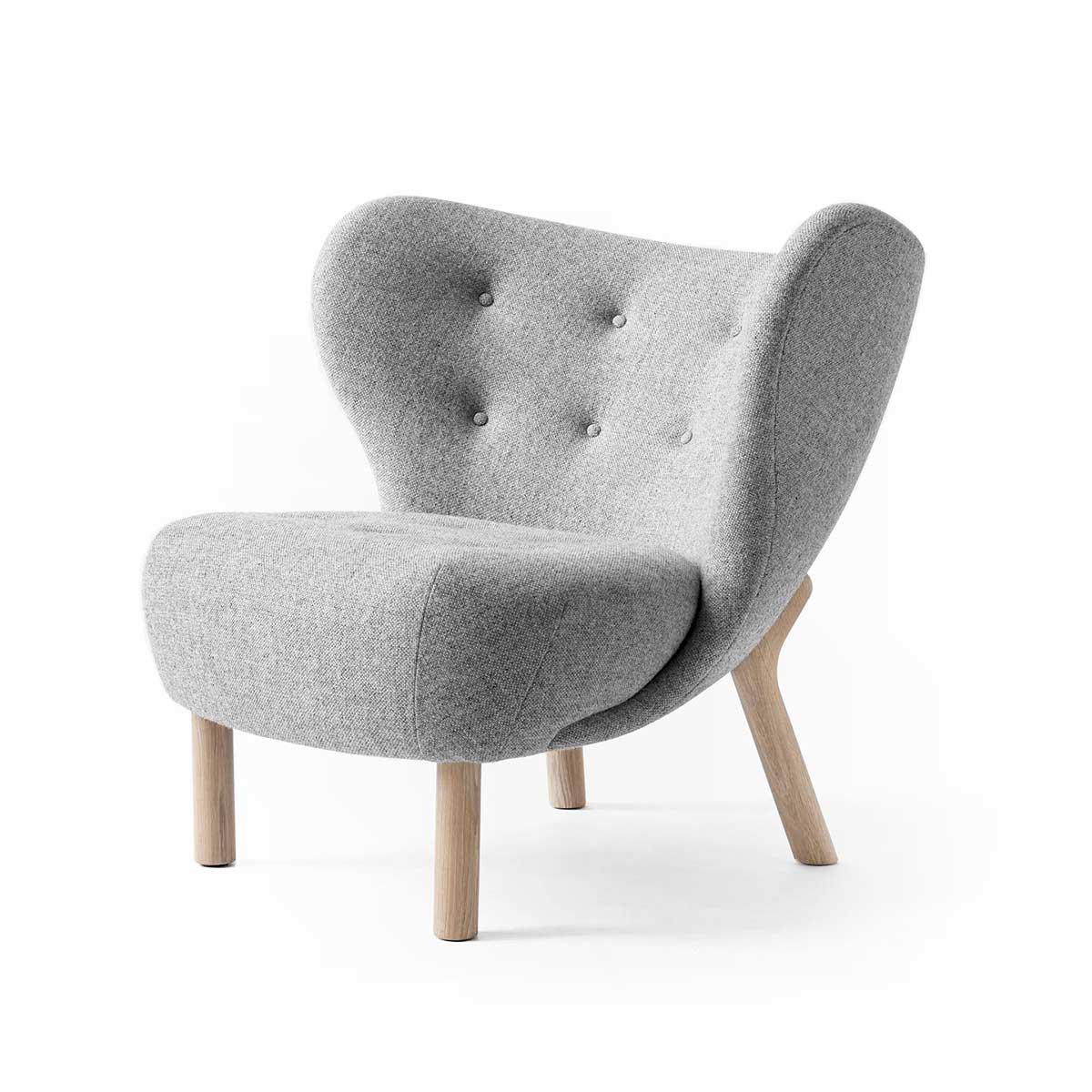 Little Petra Lounge Chair | Hallingdal 130 Light Grey Fabric