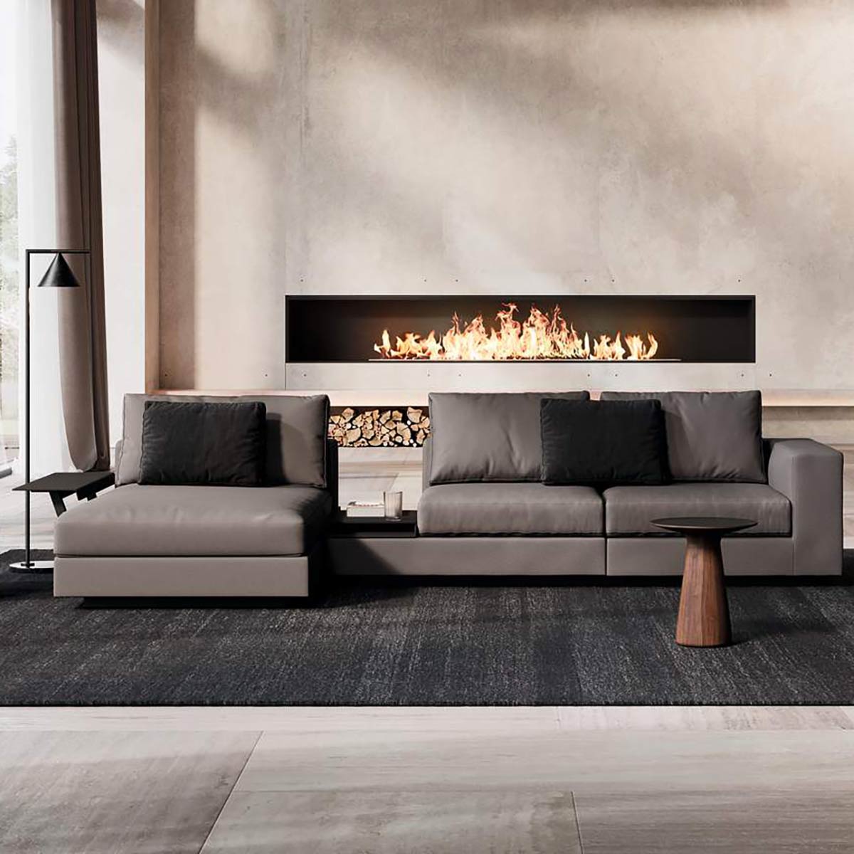 Living Landscape Sofa 755-A21 | Shadow 7618 Tonga 25 Fabric