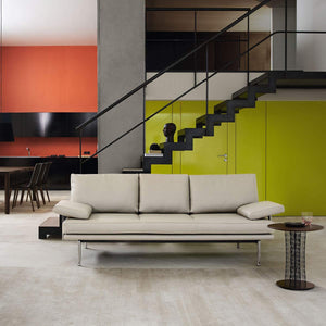 Living Platform 3 Seat Sofa | Off White 7615 Tonga Fabric