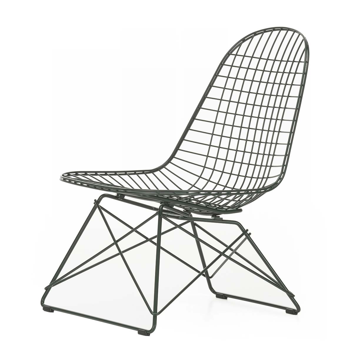 LKR Eames Wire Chair | Dark Green Powder Coated Frame
