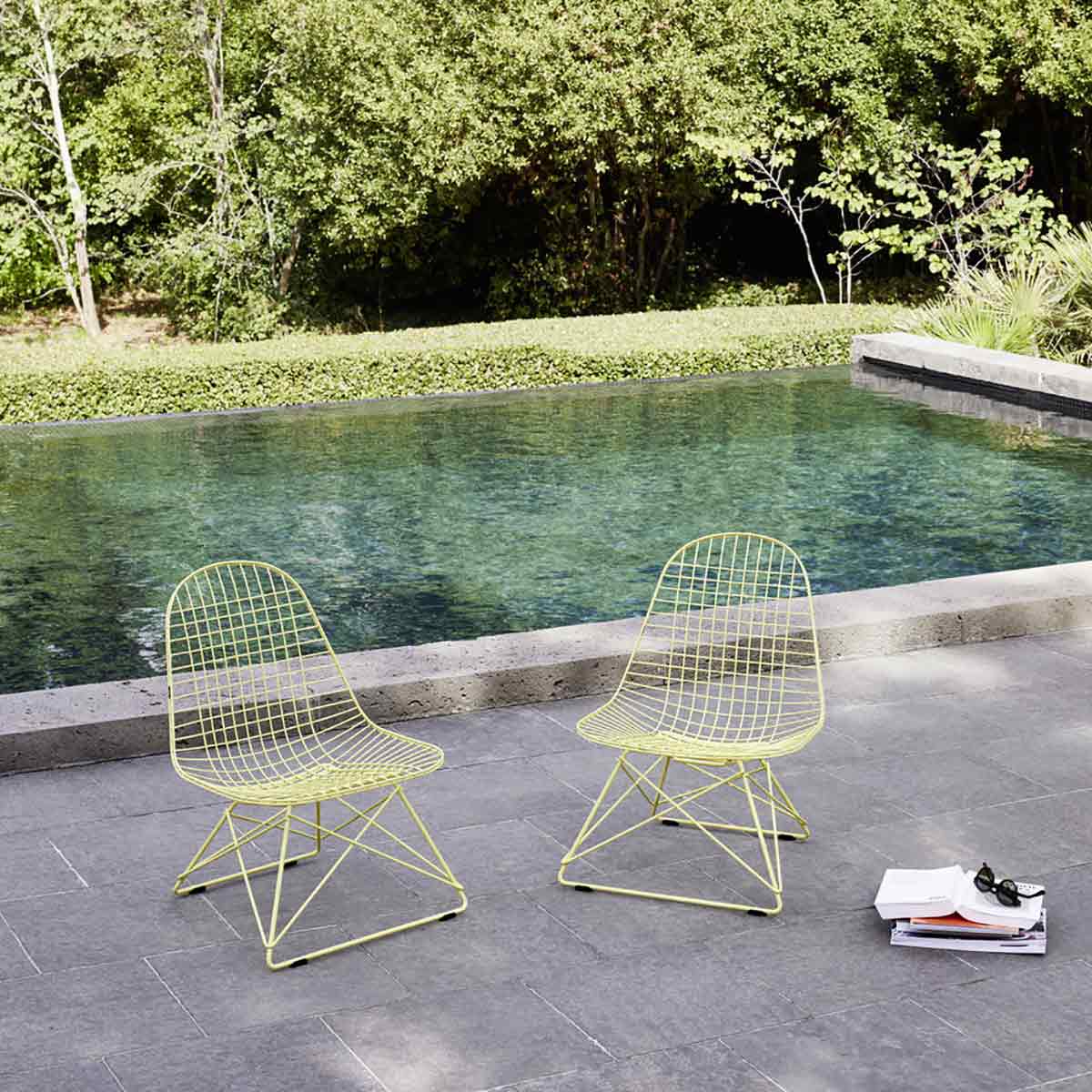 LKR Eames Wire Chair | Citron Powder Coated Frame
