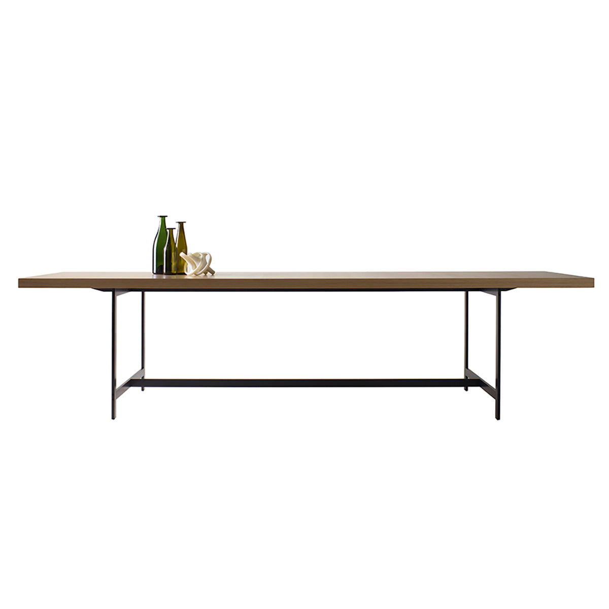 Lochness Dining Table 180cm | Black Stained Oak Top