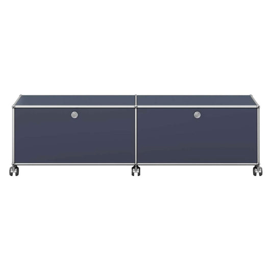 USM Low Media Unit | Anthracite Lacquer Panels