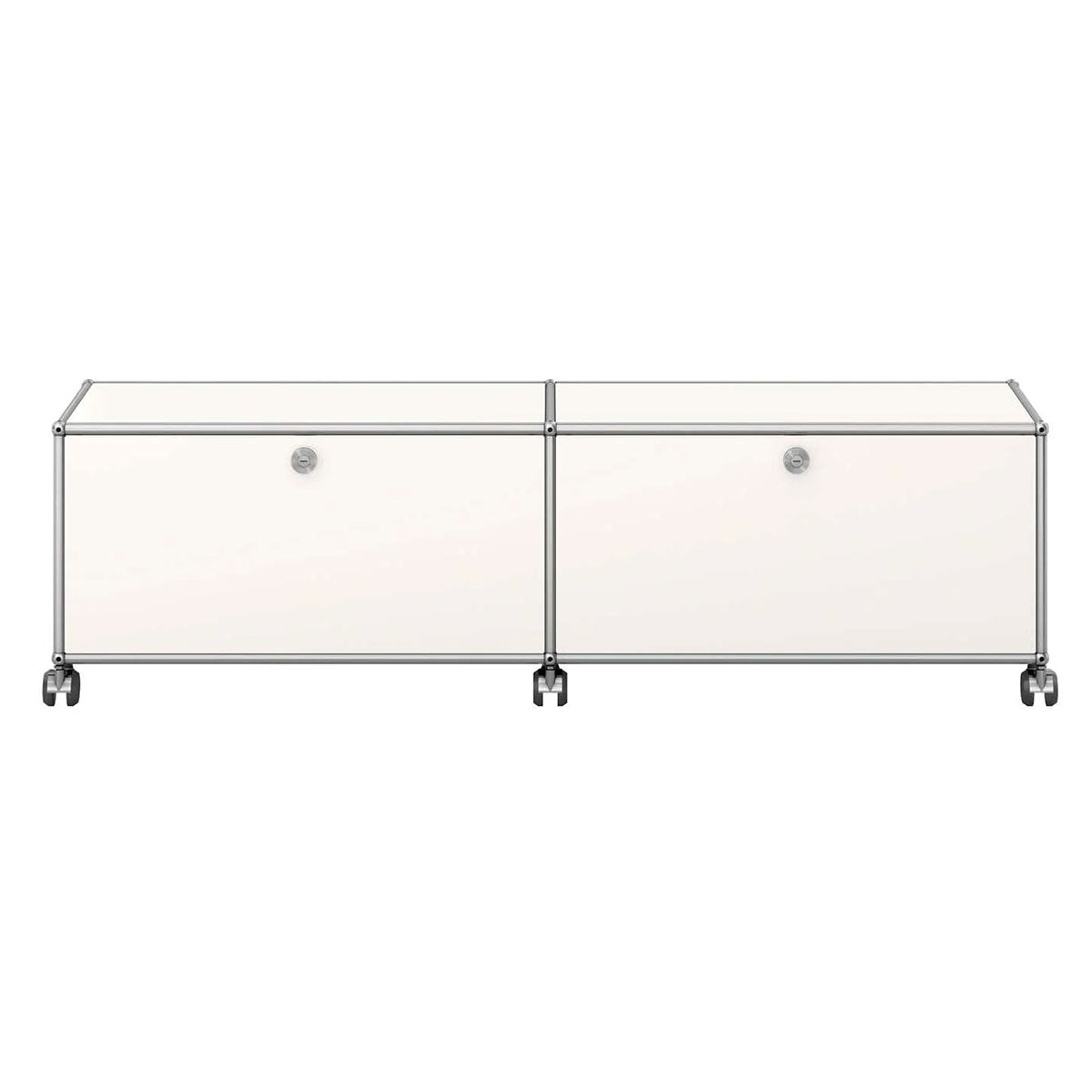USM Low Media Unit | White Lacquer Panels