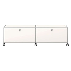 USM Low Media Unit | White Lacquer Panels