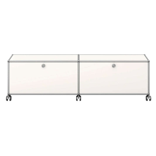 USM Low Media Unit | White Lacquer Panels