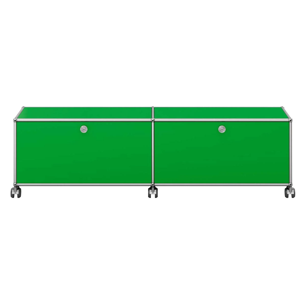 USM Low Media Unit | Green Lacquer Panels