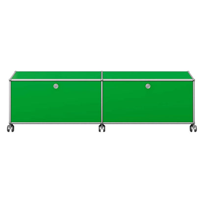 USM Low Media Unit | Green Lacquer Panels