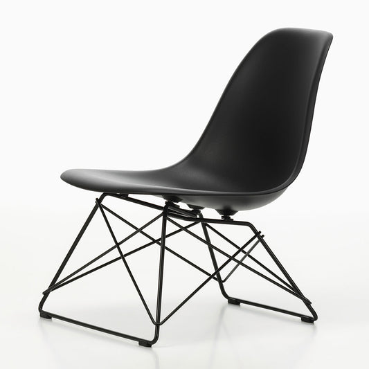 LSR Eames Plastic Lounge Chair | Polypropylene Seat Shell in Deep Black