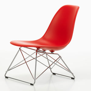 LSR Eames Plastic Lounge Chair | Polypropylene Seat Shell in Poppy Red