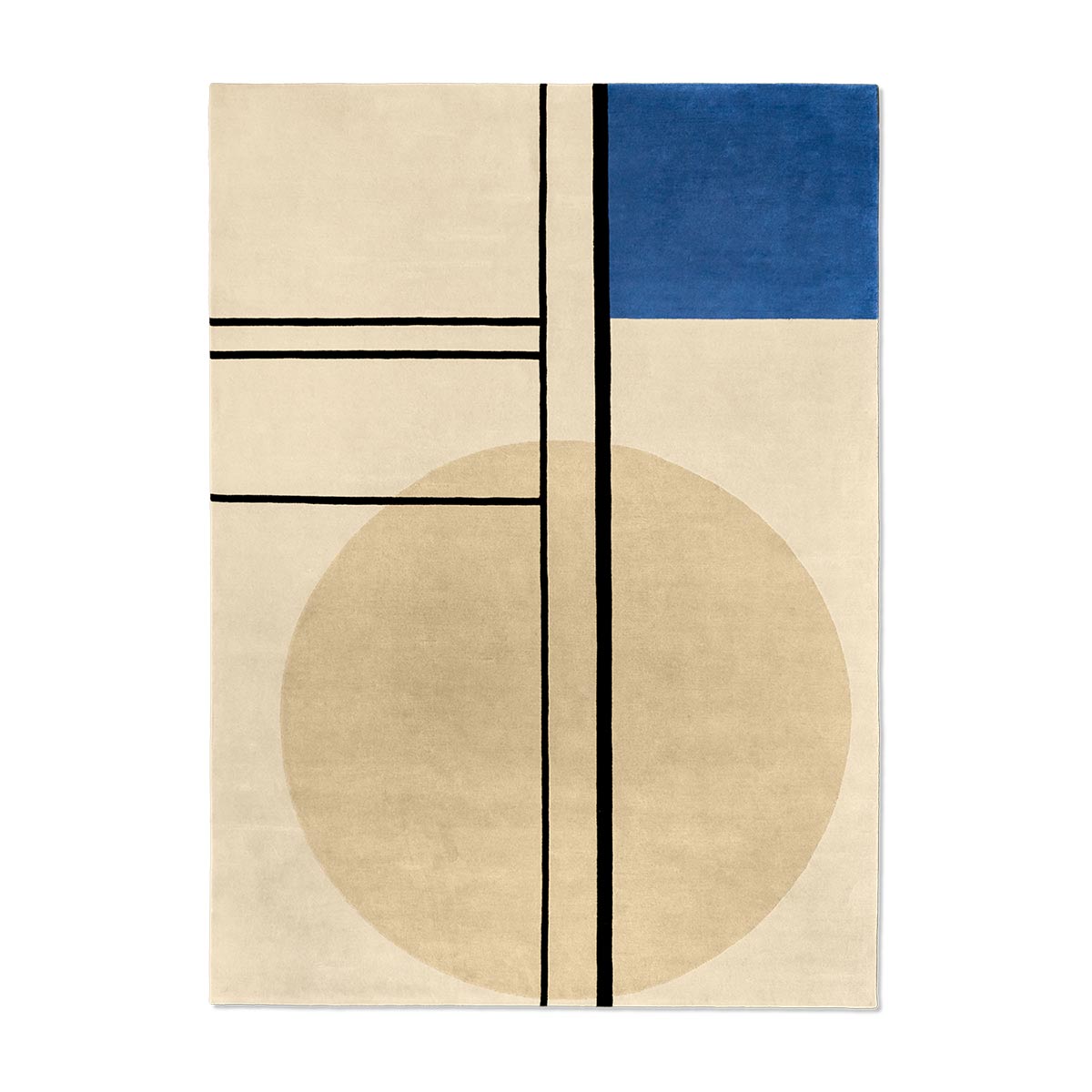 Eileen Gray De Stijl Rug | Hand Knotted Pure New Wool