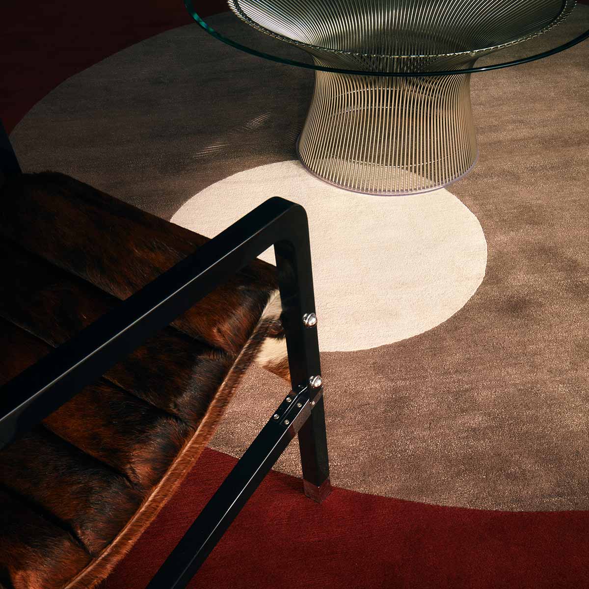 Eileen Gray La Lune Rug | Hand Knotted Wool Silk and Nettle