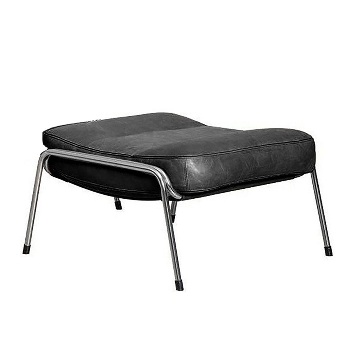 Maggiolina Pouf | Black 0306 Pelle Nappa Leather