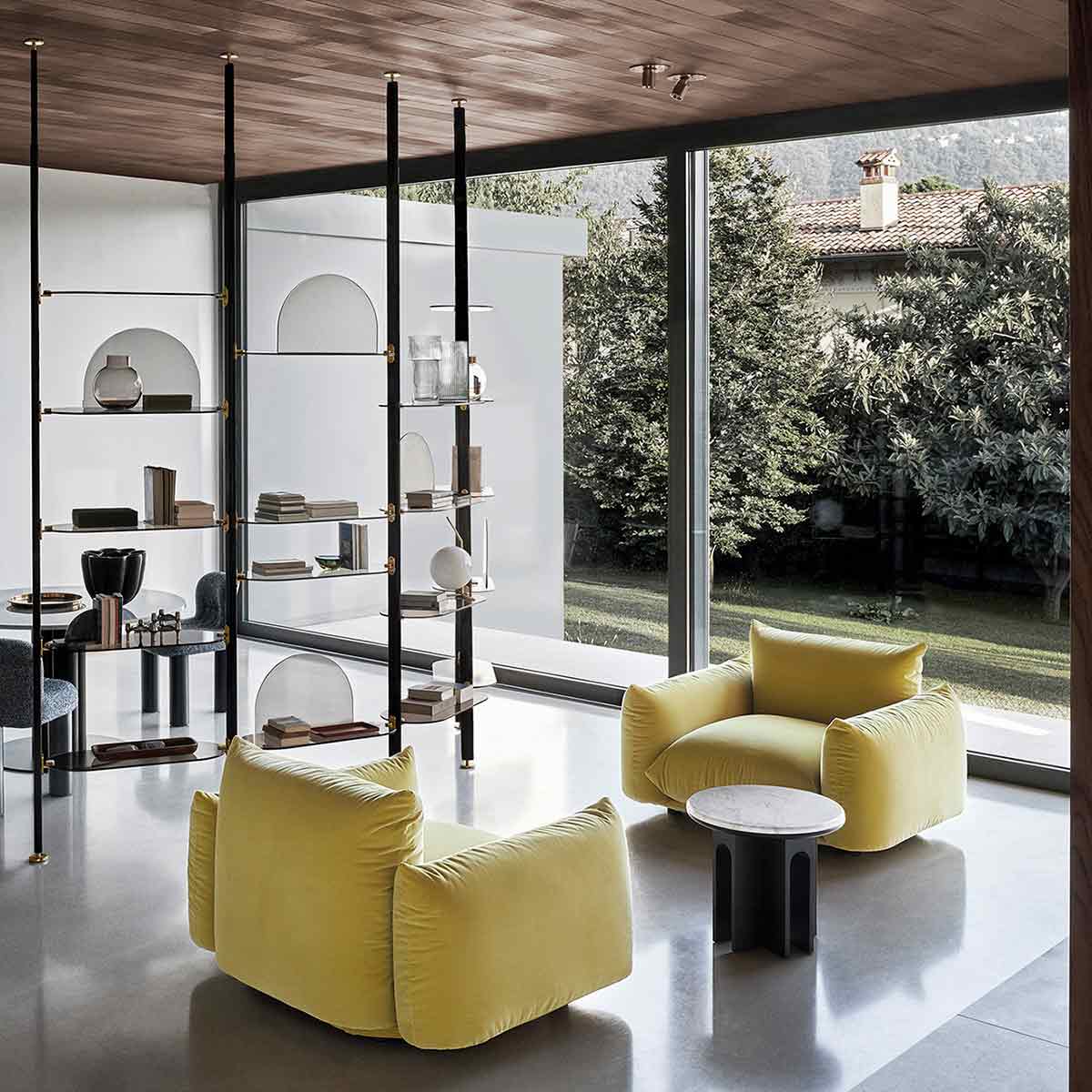 Marenco 2018 Sofa 1 Seat | Lime Yellow Lama 805 Fabric