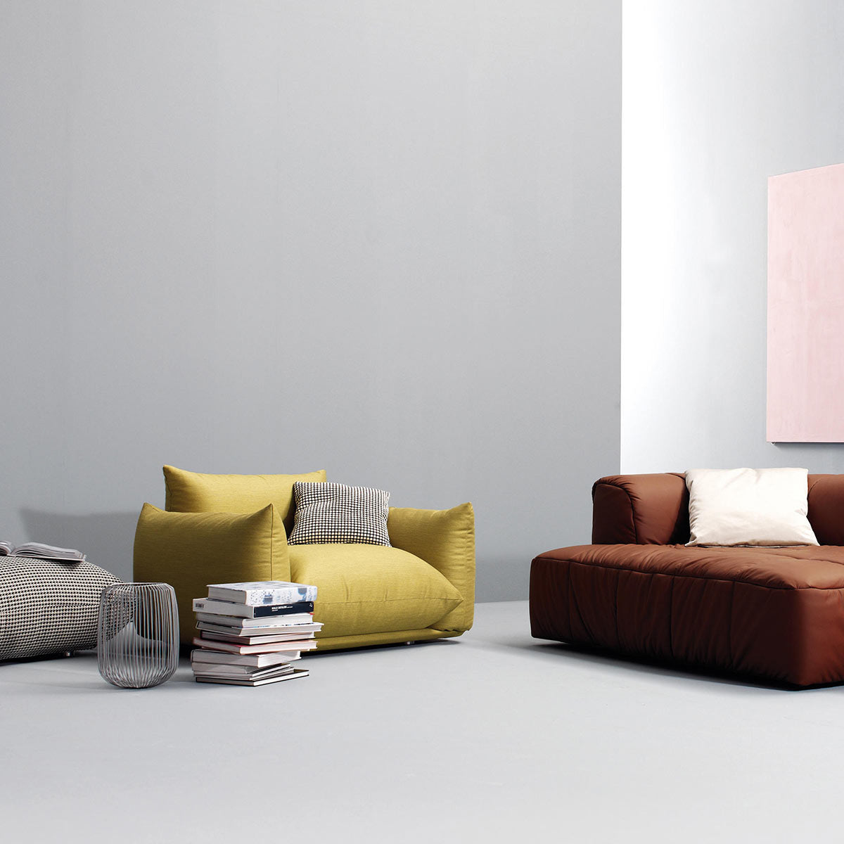 Marenco 2018 Sofa 1 Seat | Lime Yellow Lama 805 Fabric
