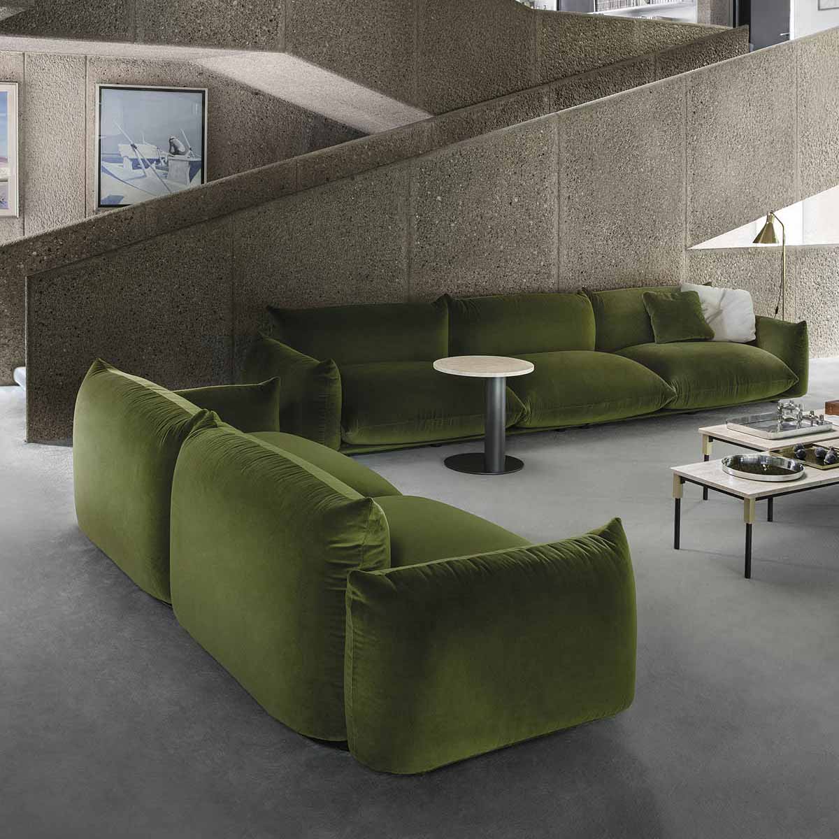 Marenco 2018 Sofa 3 Seat Large | Moss Green Mistral 1401 Velvet