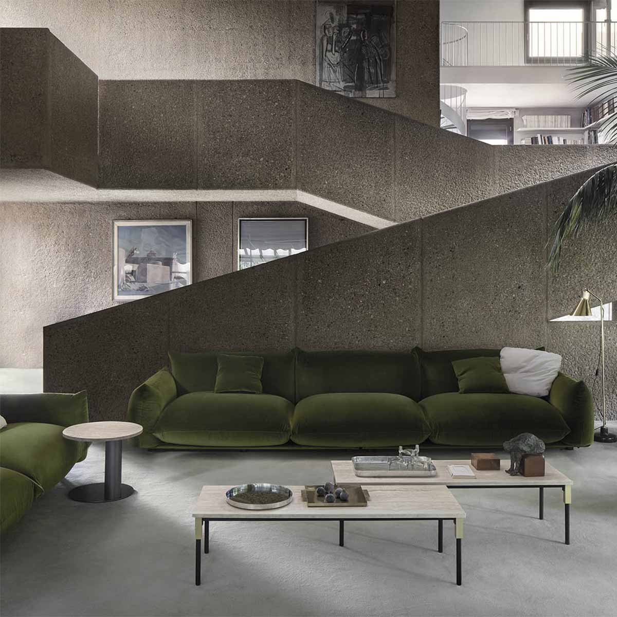 Marenco 2018 Sofa 3 Seat Large | Moss Green Mistral 1401 Velvet