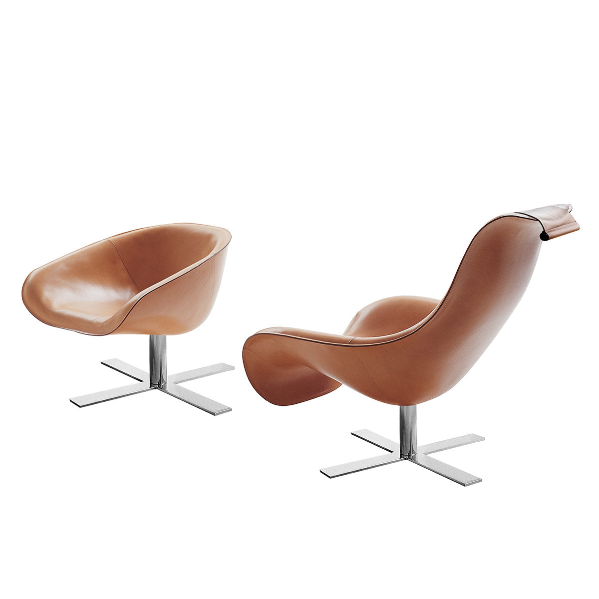 Mart Armchair | Purple Koto Leather