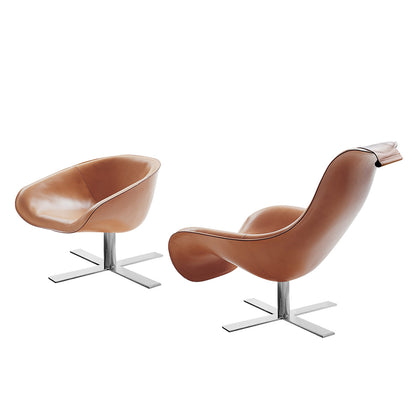 Mart Armchair | Purple Koto Leather