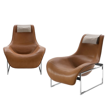 Mart Armchair | Purple Koto Leather