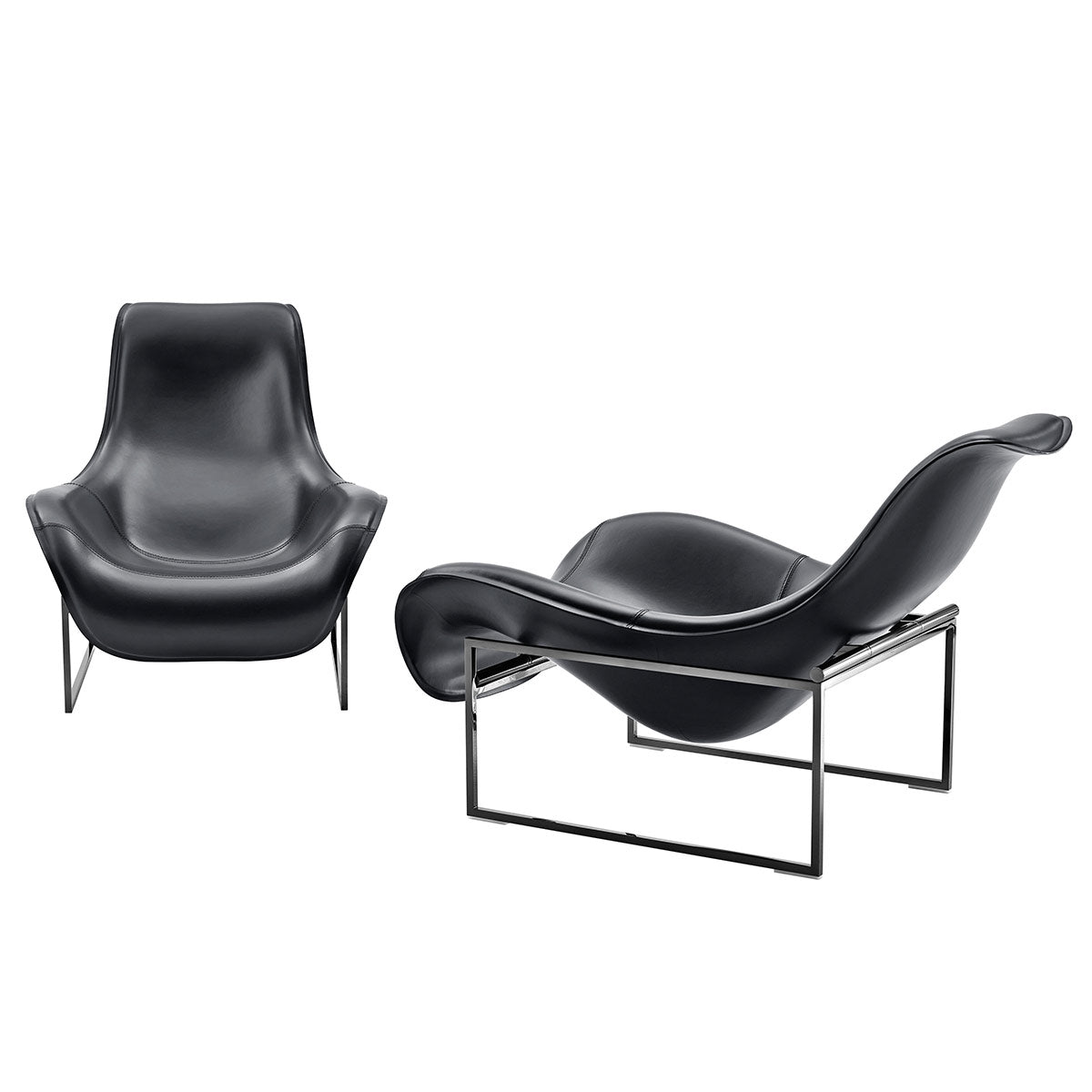 Mart Armchair | Purple Koto Leather