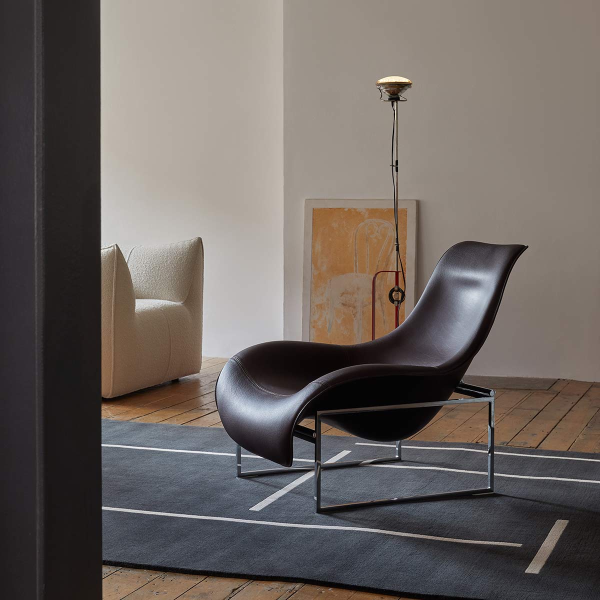 Mart Armchair | Purple Koto Leather