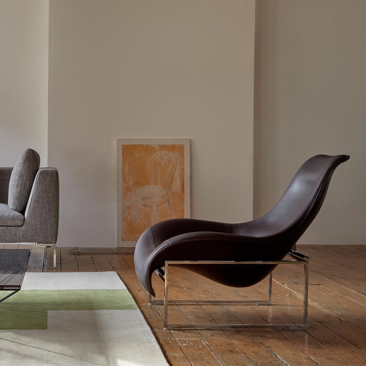 Mart Armchair | Purple Koto Leather