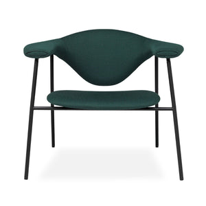 Masculo Lounge Chair 4 Legs | Remix Fabric 173 Dark Grey