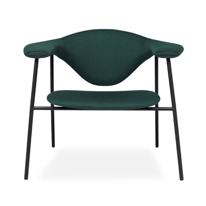 Masculo Lounge Chair 4 Legs | Remix Fabric 173 Dark Grey