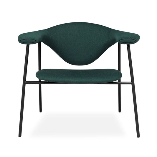 Masculo Lounge Chair 4 Legs | Remix Fabric 173 Dark Grey