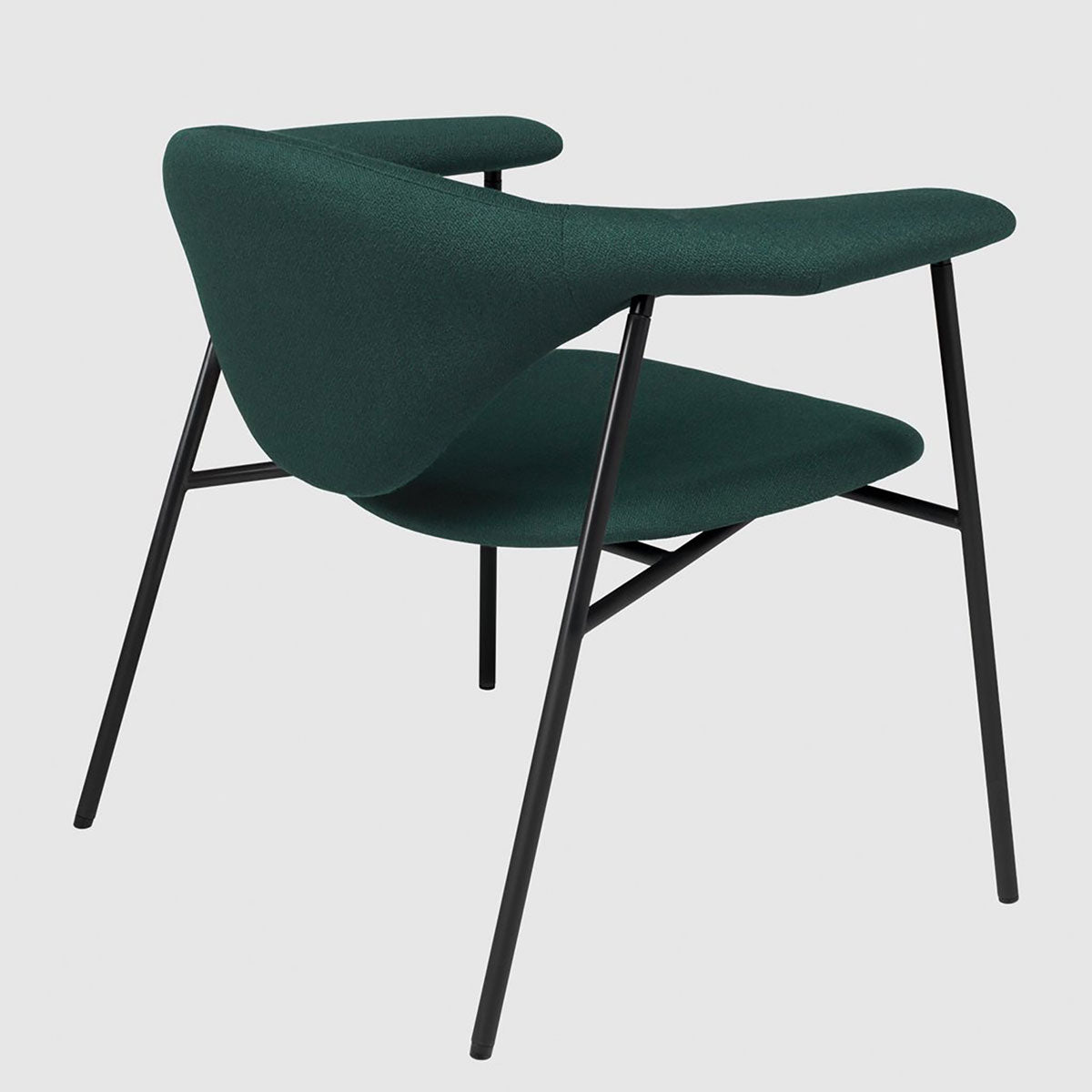 Masculo Lounge Chair 4 Legs | Remix Fabric 173 Dark Grey