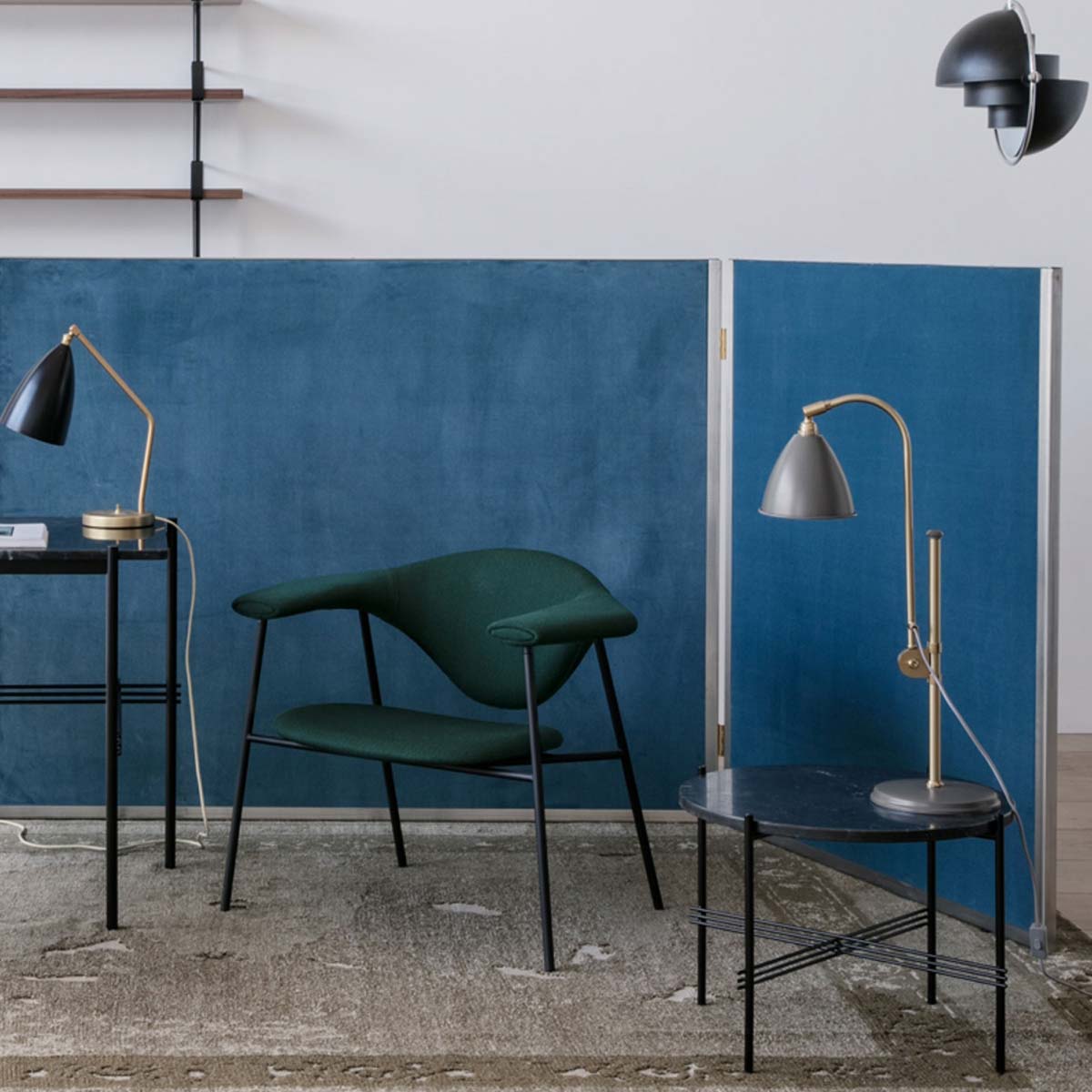 Masculo Lounge Chair 4 Legs | Remix Fabric 173 Dark Grey