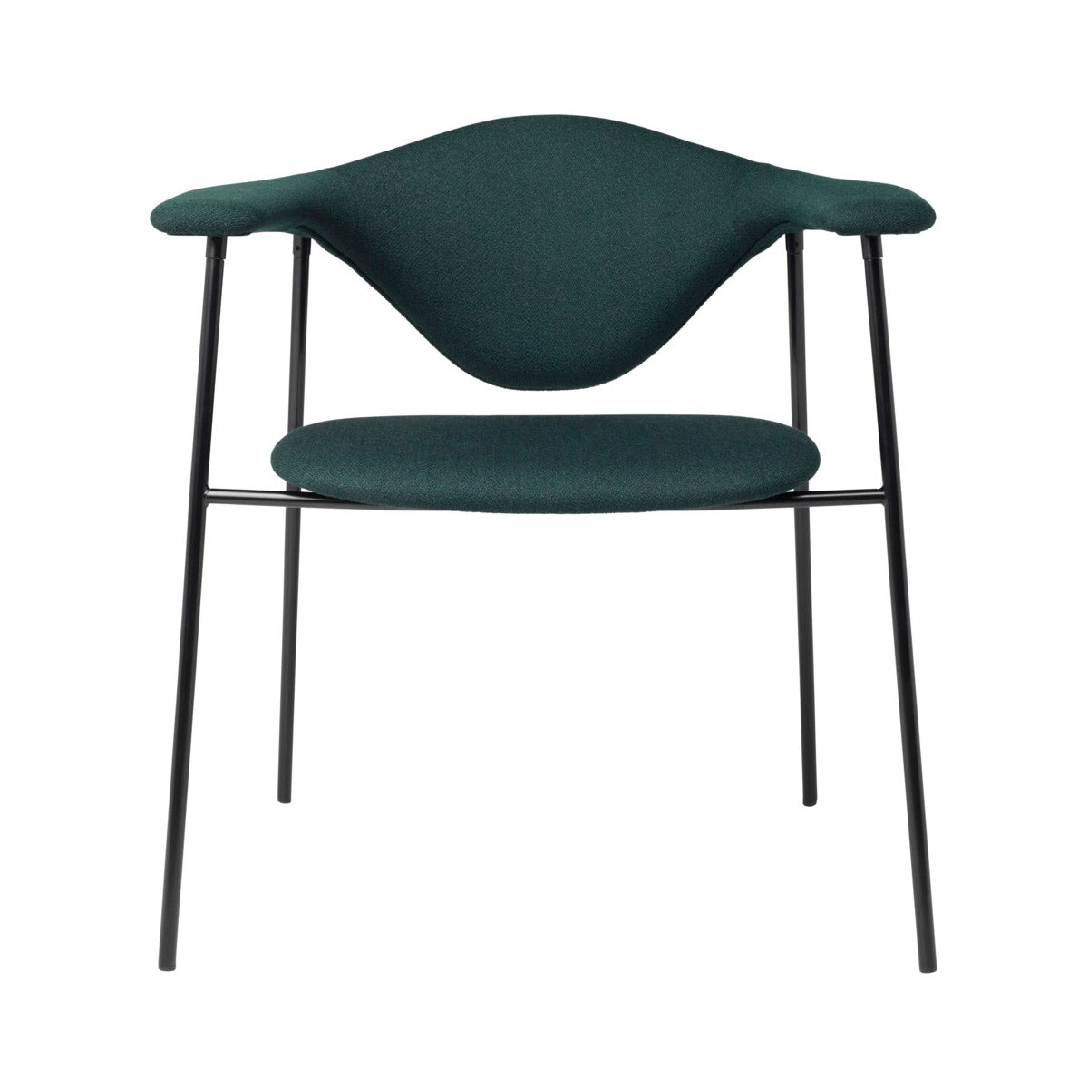 Masculo Dining Chair 4 Legs | Vidar 1062 Dark Green Fabric