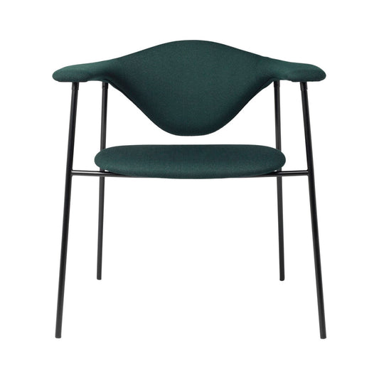 Masculo Dining Chair 4 Legs | Vidar 1062 Dark Green Fabric