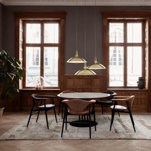 Masculo Dining Chair 4 Legs | Dunes Leather 21000 Cognac