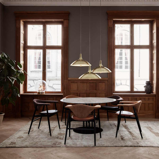 Masculo Dining Chair 4 Legs | Dunes Leather 21000 Cognac