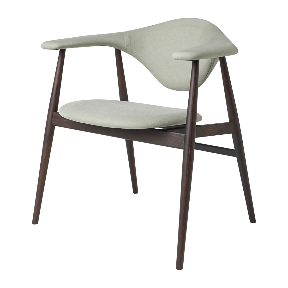 Masculo Dining Chair 4 Legs | Remix Fabric 123 Light Grey