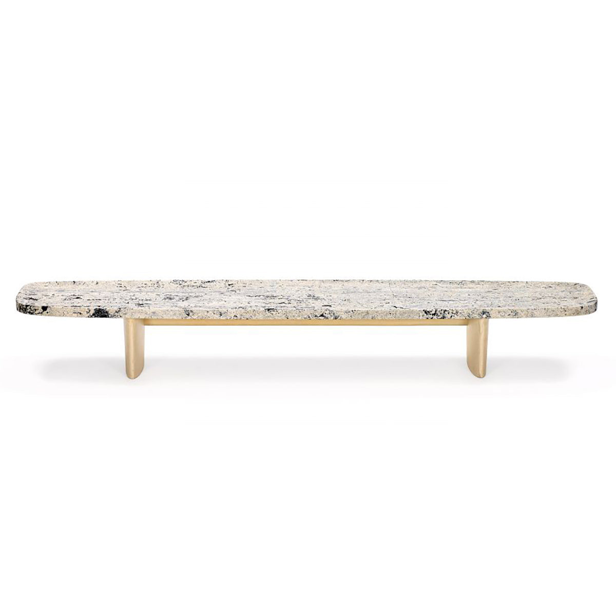 Materia Long Table | Natural Travertine Top