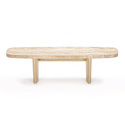 Materia Side Table | Natural Travertine Top