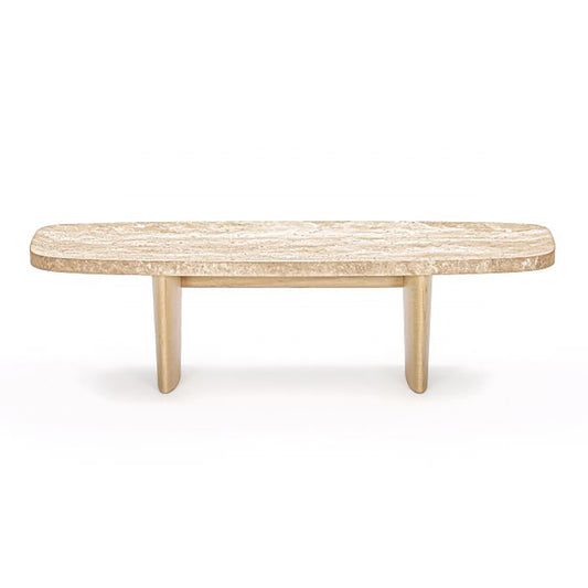 Materia Side Table | Natural Travertine Top